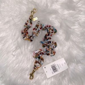 Coach Short Chain Strap With Recycled Resin Brass/Multi